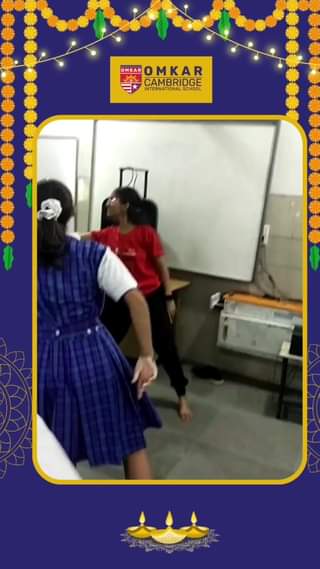Garba Dance – Navratri Celebration from Omkar Cambridge International School.