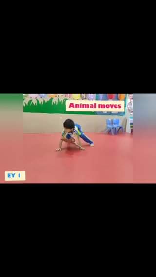 Our learners while exploring “animal movement” physical education session at Omkar Cambridge International School.