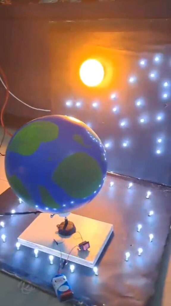 Our working models are getting ready for science exhibition.