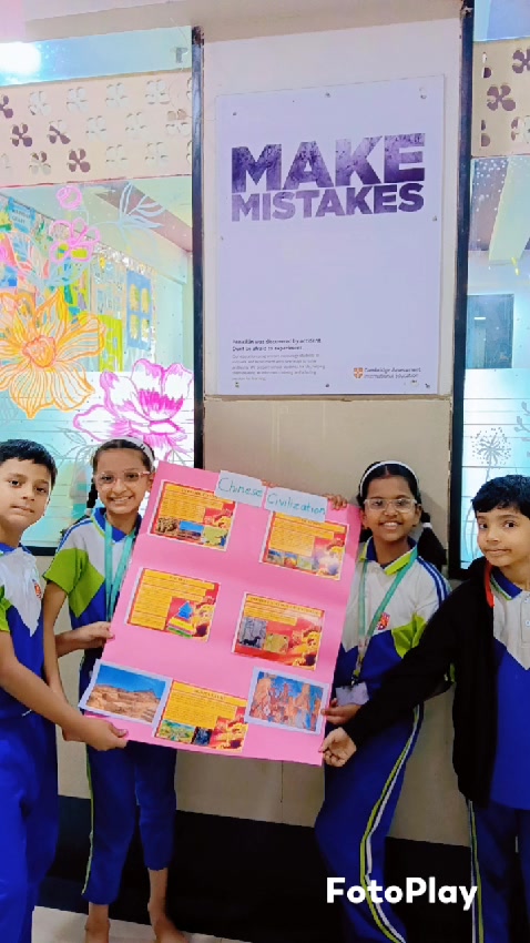 As the part of Humanities Week, today Grade 3 Learners did the group activity of understanding the world’s famous civilizations and their contribution in shaping the modern world.