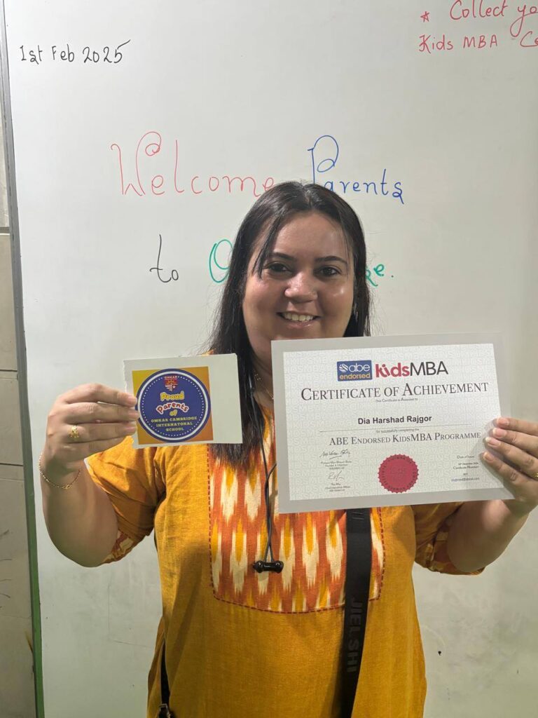 Congratulations to All the Kid’s MBA learners for Receiving the Certificate of Achievement from ABE UK.
